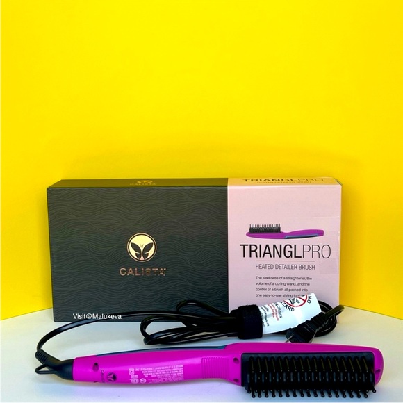 Calista TrianglPro Heated Detailer Brush Straightener Hair Styling Tool - Picture 4 of 12
